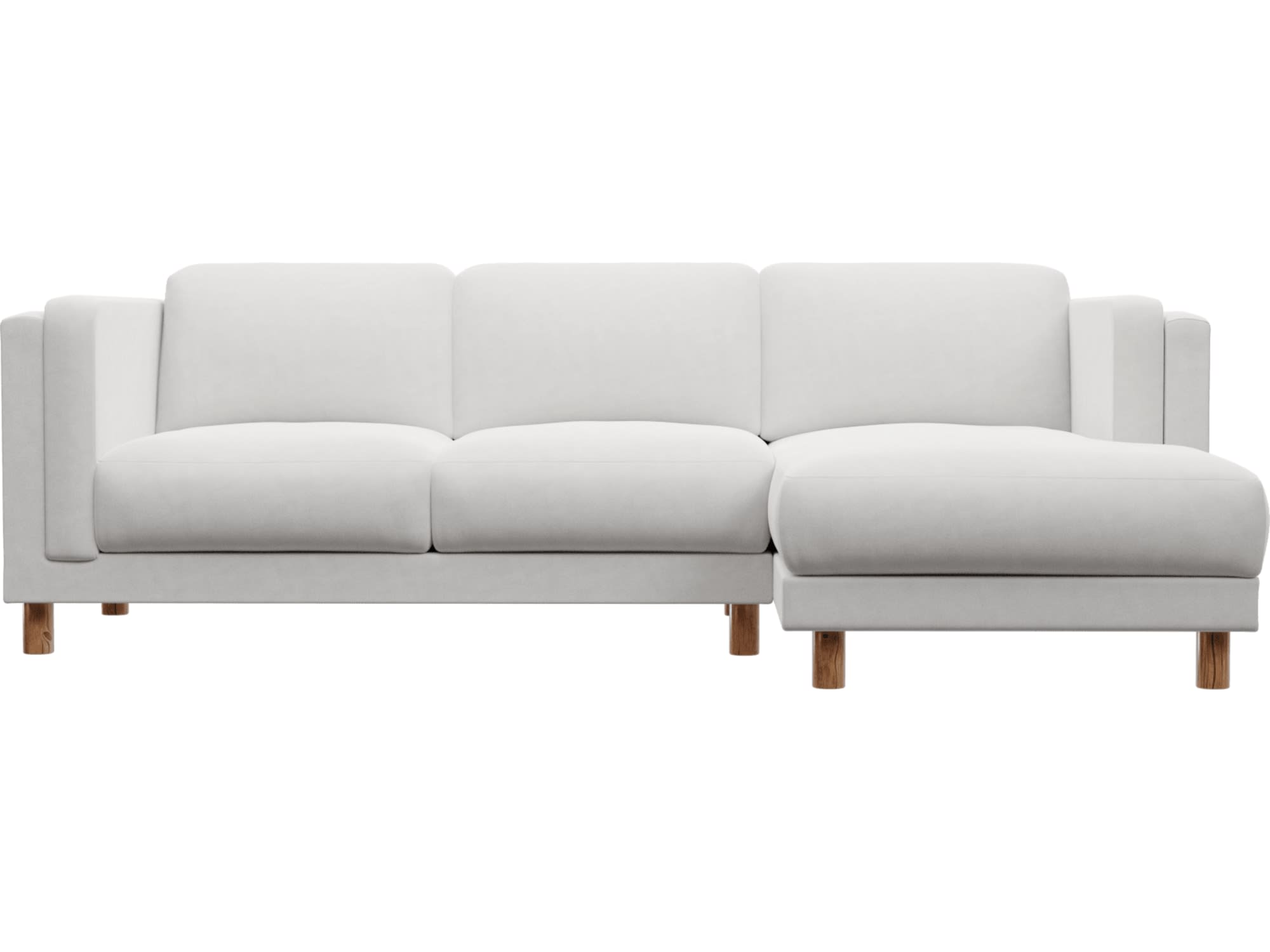 Hayes Muse Frost Chaise Sofa - 3 Seater