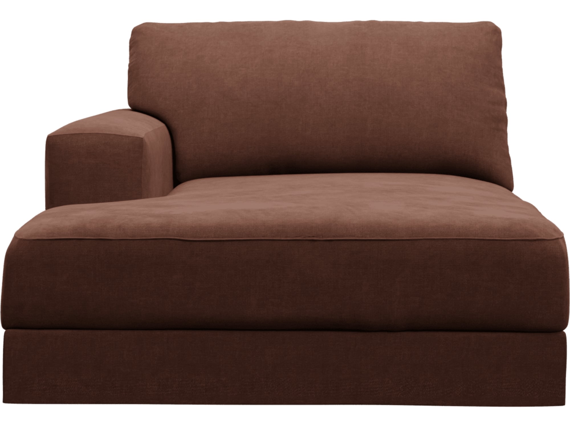Monica Muse Rust Left Arm Facing Chaise Module