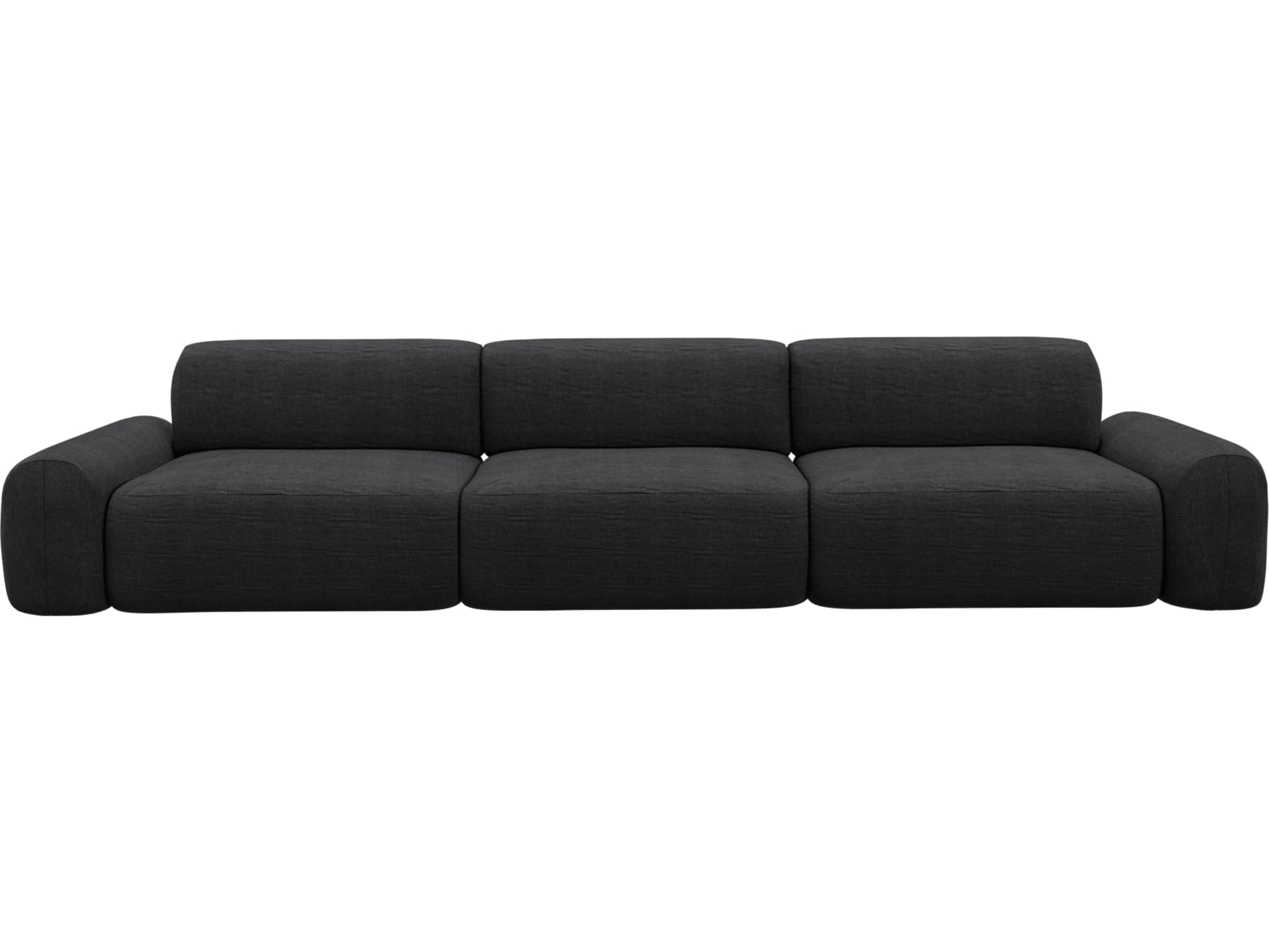 Beckett Plaza Flint Grey Modular Sofa - 3 Seater