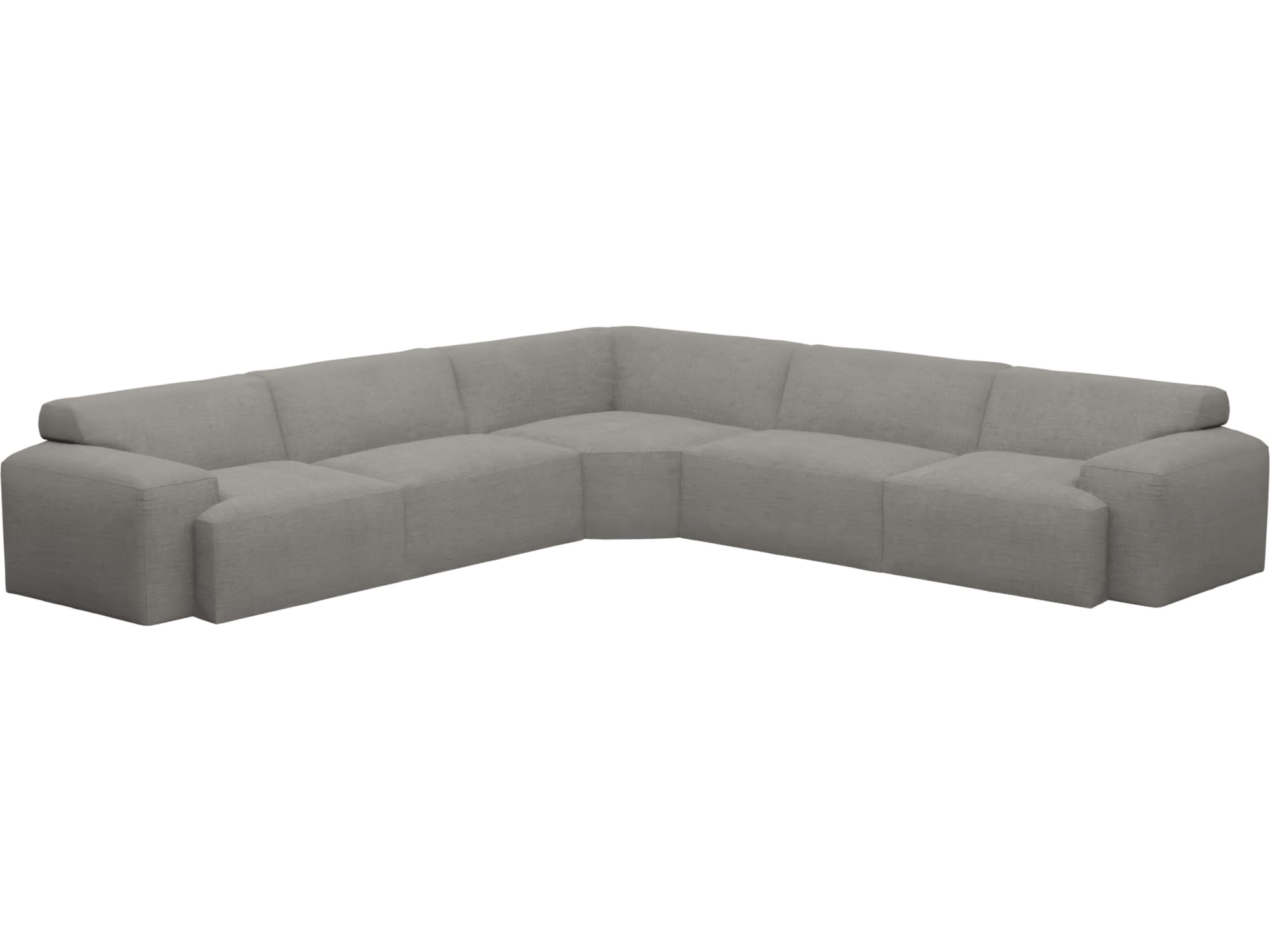 Copenhagen Isla Soft Grey Sofa - 5 Seater Corner Sofa