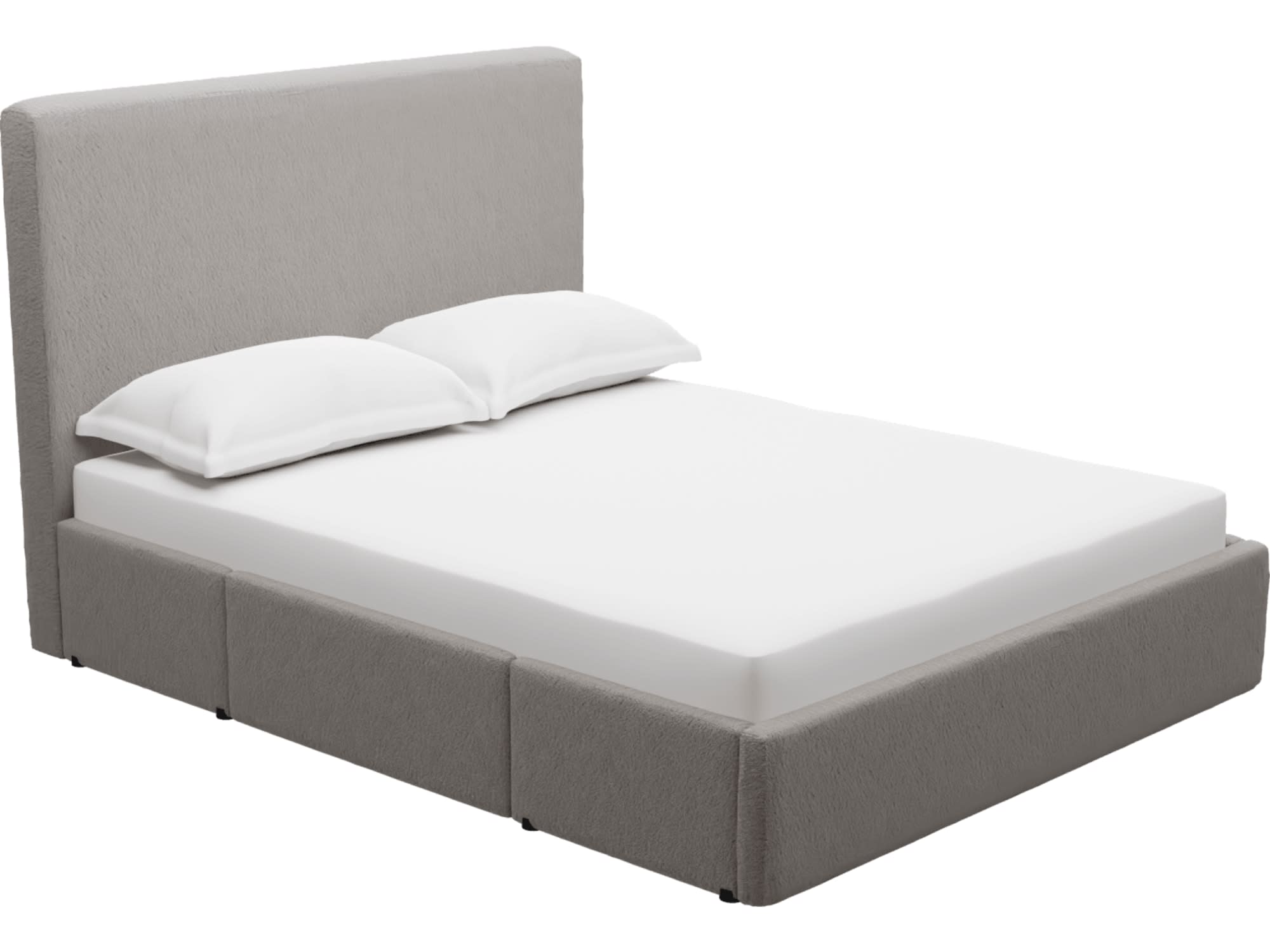 Aria Boucle Pumice Left Drawer Storage Bed