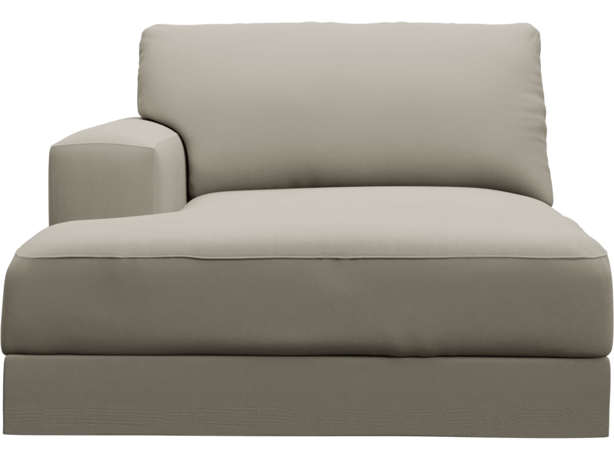 Monica Plaza Natural Left Arm Facing Chaise Module