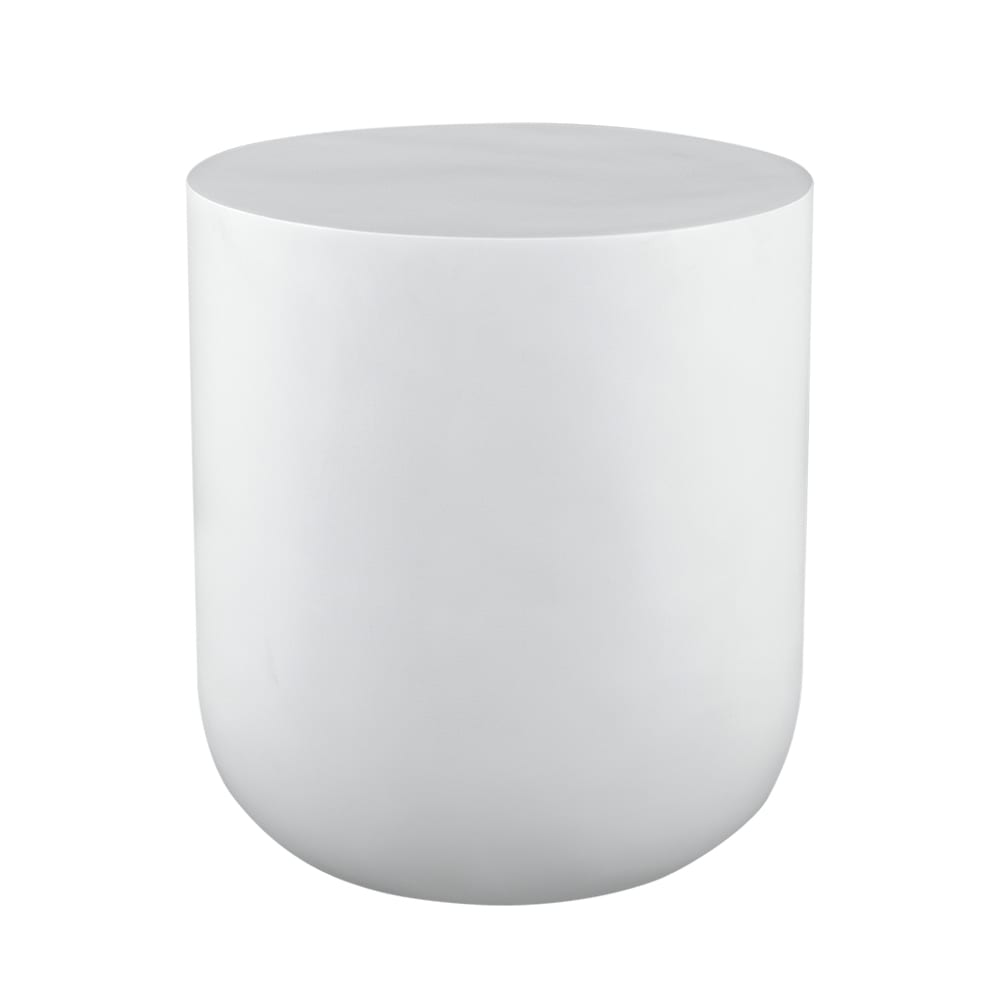 Mara White Concrete Side Table