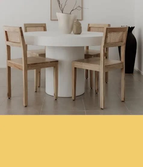 Buy Mara White Concrete Side Table - James Lane Australia