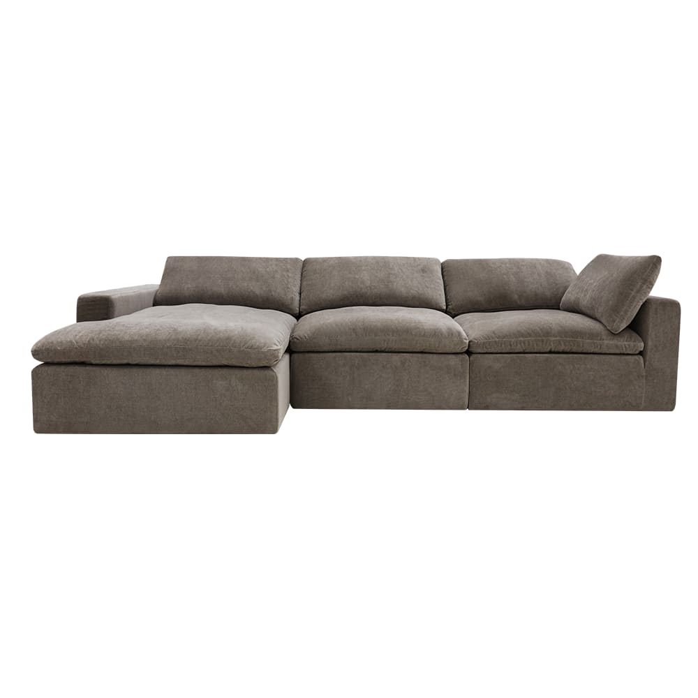 Cloud Deep Muse Rust Modular Sofa - 3 Seater Chaise