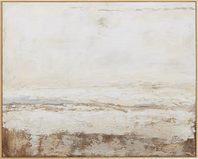 Daydream Natural Veneer Framed Canvas color Natural
