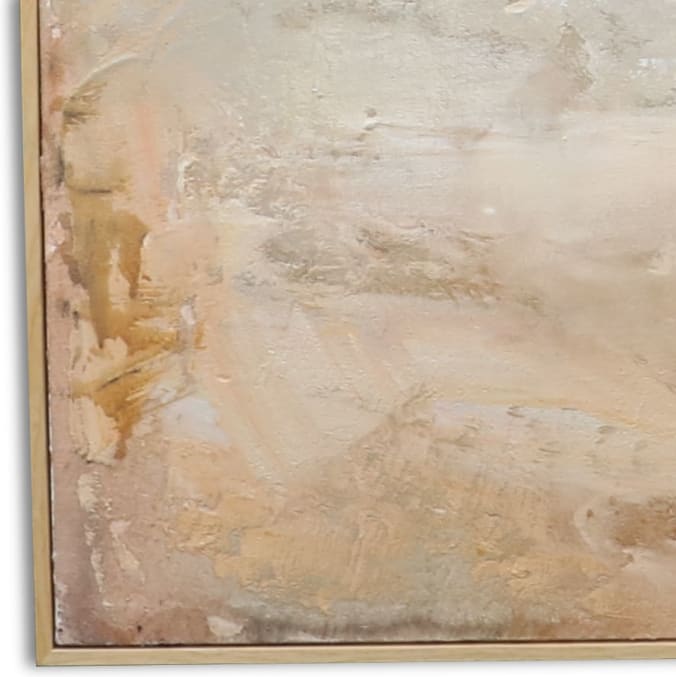 Glow Natural Veneer Framed Canvas color Natural