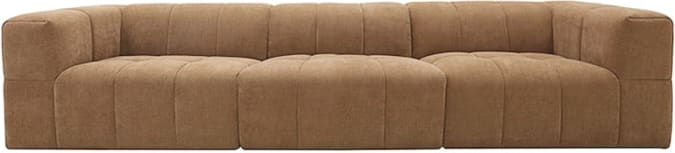 Lucello Tribute Chestnut Modular Sofa - 3 Piece color Tribute Chestnut