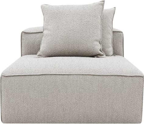 Riley Boucle Pumice Module Armless color Boucle Pumice