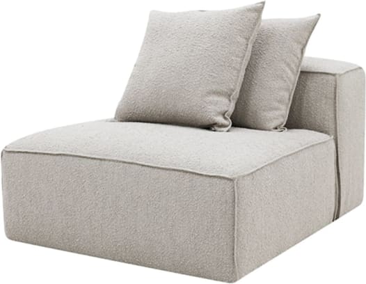 Riley Boucle Pumice Module Armless color Boucle Pumice