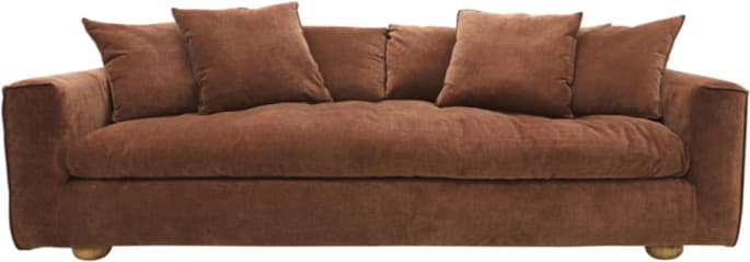Tully Muse Rust Sofa - 3.5 Seater color Muse Rust