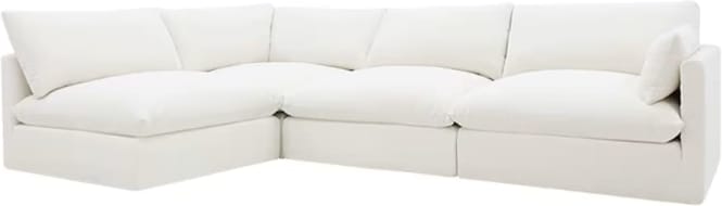 Willow Tribute Ice Corner Sofa - 4 Seater LAF Terminal color Tribute Ice