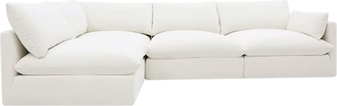 Willow Tribute Ice Corner Sofa - 4 Seater LAF Terminal color Tribute Ice