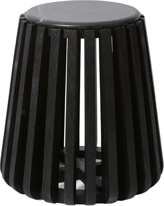 Azuka Side Table Black color Black