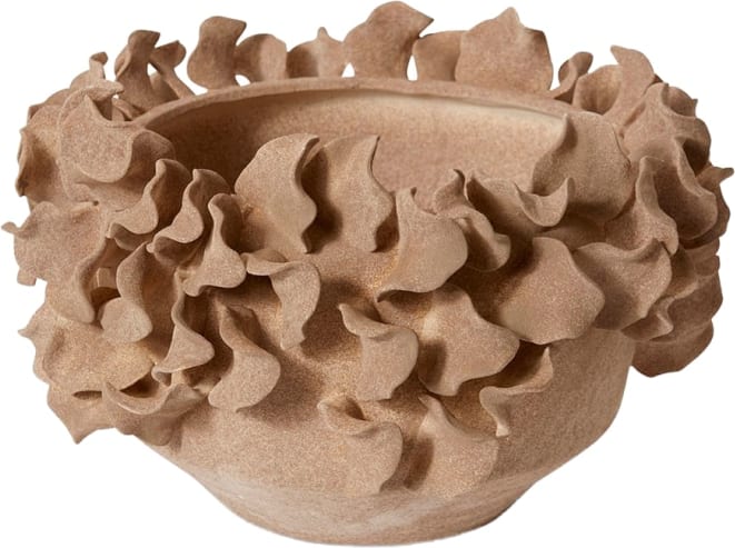 Essien Bowl Porcelain Taupe 36 x 35 x 21 cm color Taupe