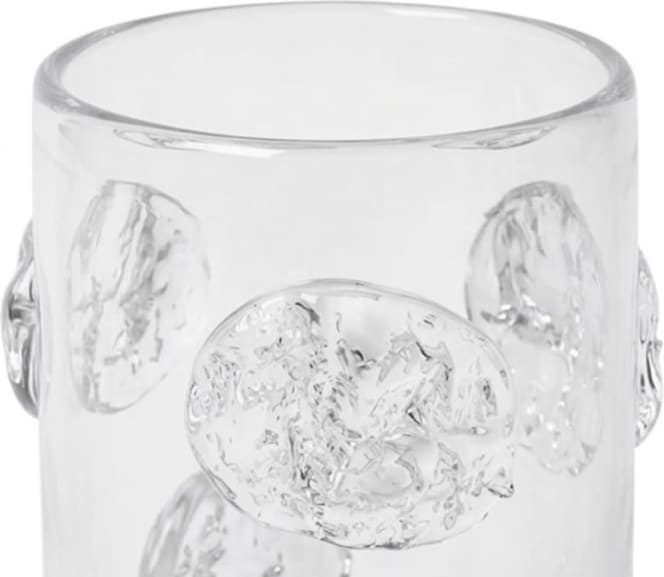 Mansa Vase Glass Clear - 27cm color Clear