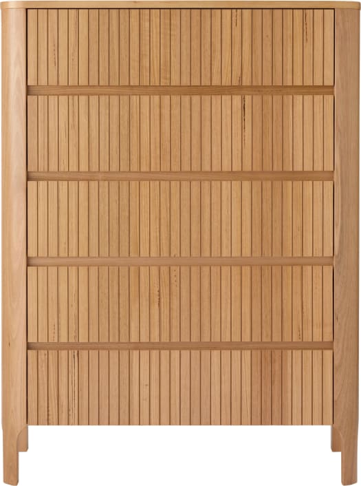 Keenan Tallboy - 5 Drawer color Natural