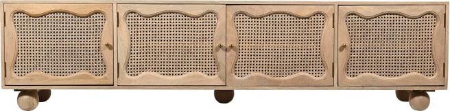 Baxter TV Unit 4 Door color Natural