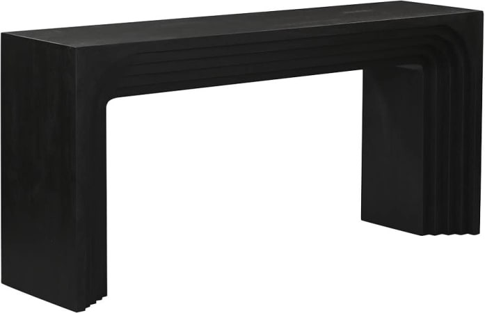 Tate Console Table Mango Wood - Black color Black