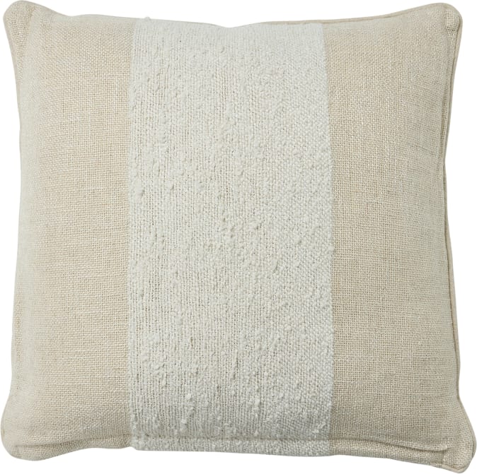 Kasa Cushion Beige Ivory - 55 x 55cm color Beige/Ivory