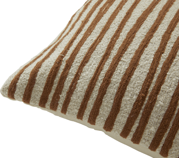 Zuri Cushion Rust/Natural - 60cm x 40cm color Rust/Natural