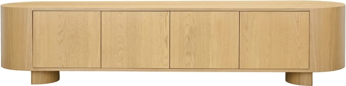 Clairemont Light Oak TV Unit - 220cm color Light Oak