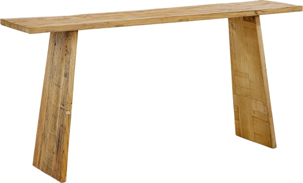 Halden Reclaimed Elm Console Table color Natural