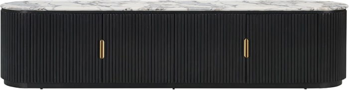 Ares Violetta TV Unit Black & Violetta Marble 