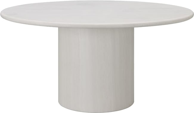 Athens Dining Table White Jade Marble Round 