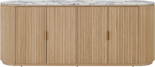 Ares Buffet Violetta Marble & Natural Ash Wood color Violetta Marble/Natural