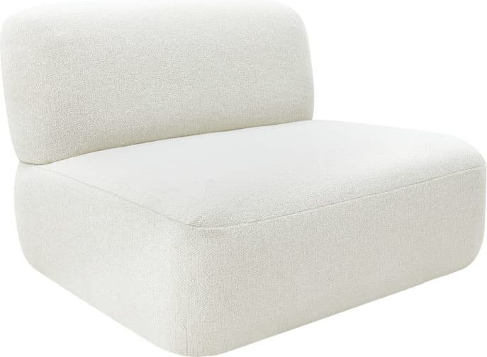 Beckett Noa Fog Sofa Module Armless color Noa Fog