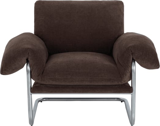 Chromeo Muse Chocolate Accent Chair color Muse Chocolate