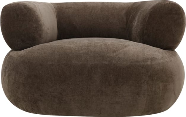 Colette Muse Chocolate Swivel Armchair