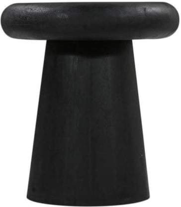 Darcy Mango Wood Side Table color Black