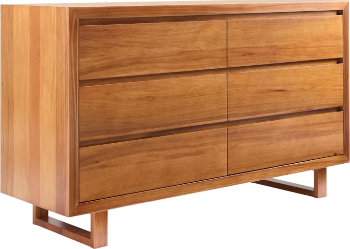Clemence Dresser Blackwood - 6 Drawer color Blackwood