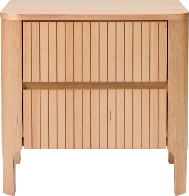 Keenan Bedside Table - 2 Drawer color Natural