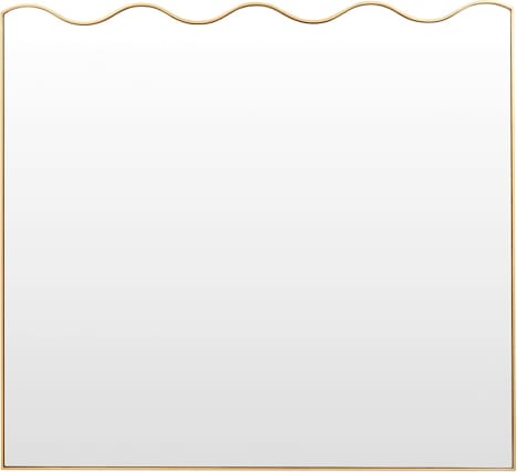 Margot Wall Mirror Brass finish color Brass
