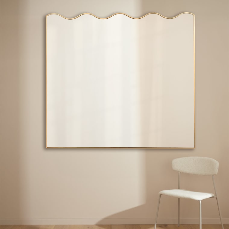 Margot Wall Mirror Brass finish color Brass