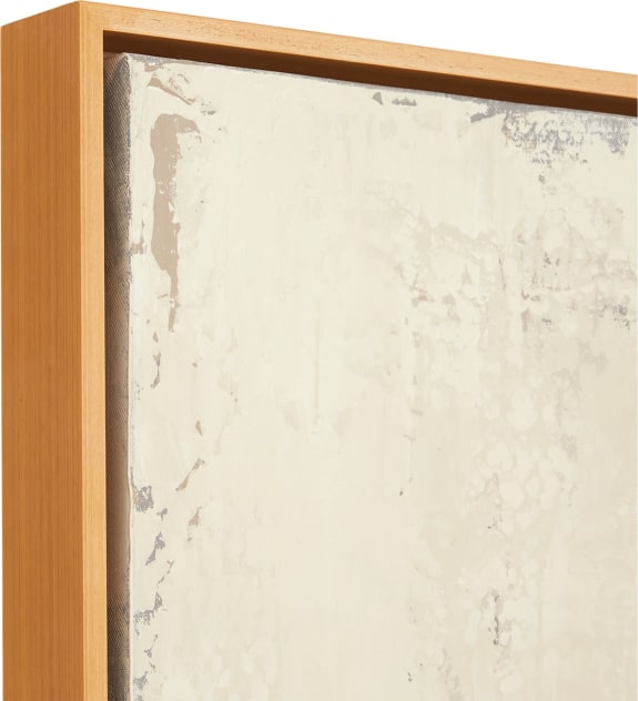 Adrift 1 Framed Painting Natural & Coal - 124cm x 124cm color Natural & Coal