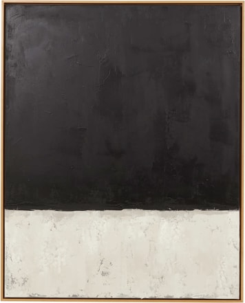 Adrift 2 Framed Painting Natural & Coal - 84cm x 104cm color Natural & Coal
