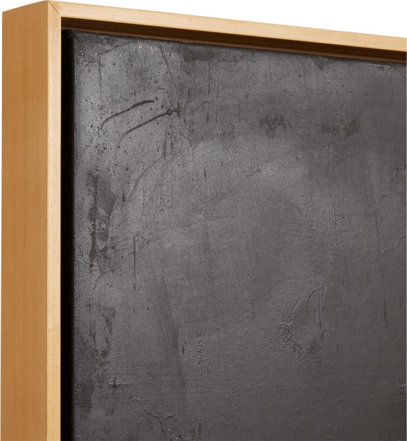 Adrift 2 Framed Painting Natural & Coal - 84cm x 104cm color Natural & Coal