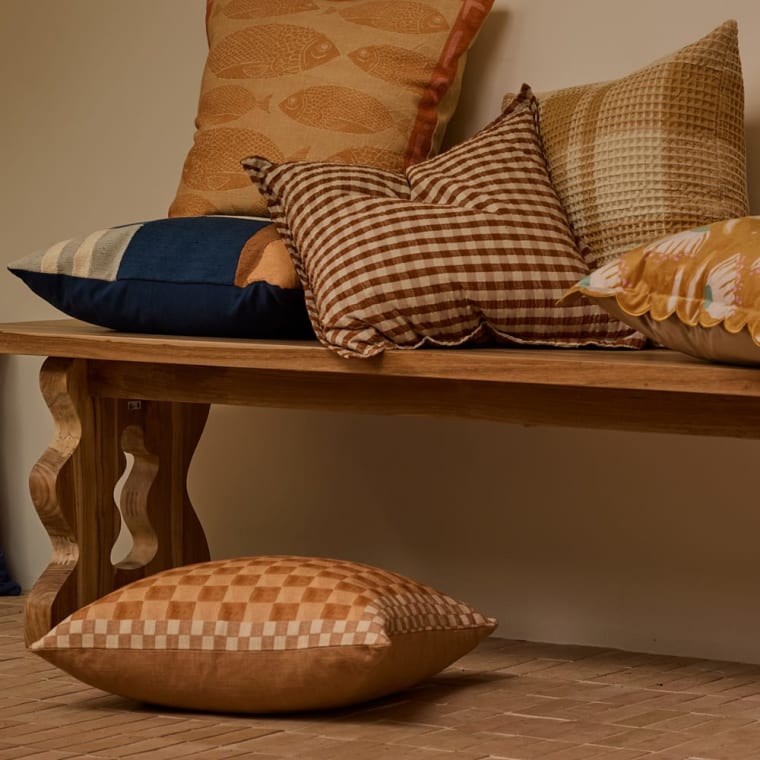 Bellini Cushion 50 cm x 50 cm color Toffee