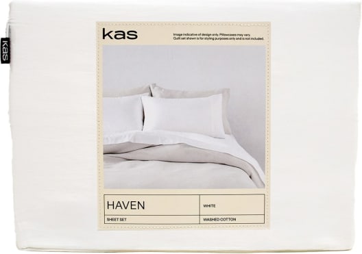 Haven White Sheet Set color White