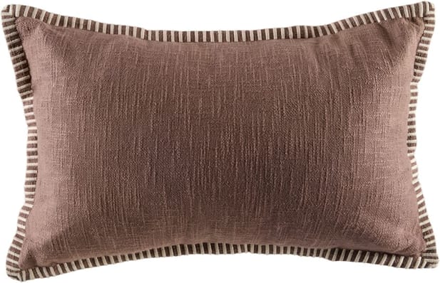 Barlow Chocolate Cushion 60 cm x 40 cm color Chocolate