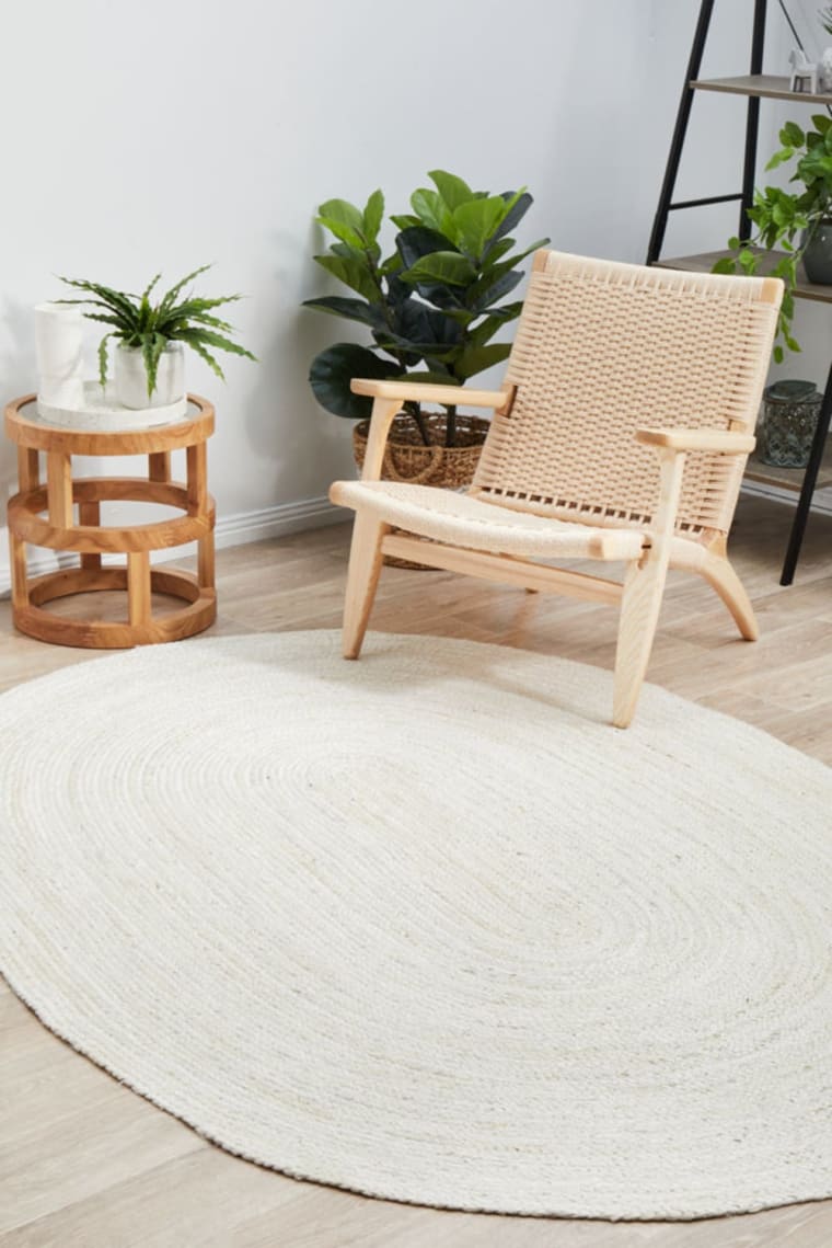 Bondi Floor Rug White color White