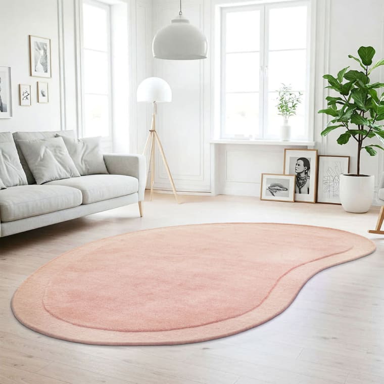 Cleo Floor Rug Blush color Blush