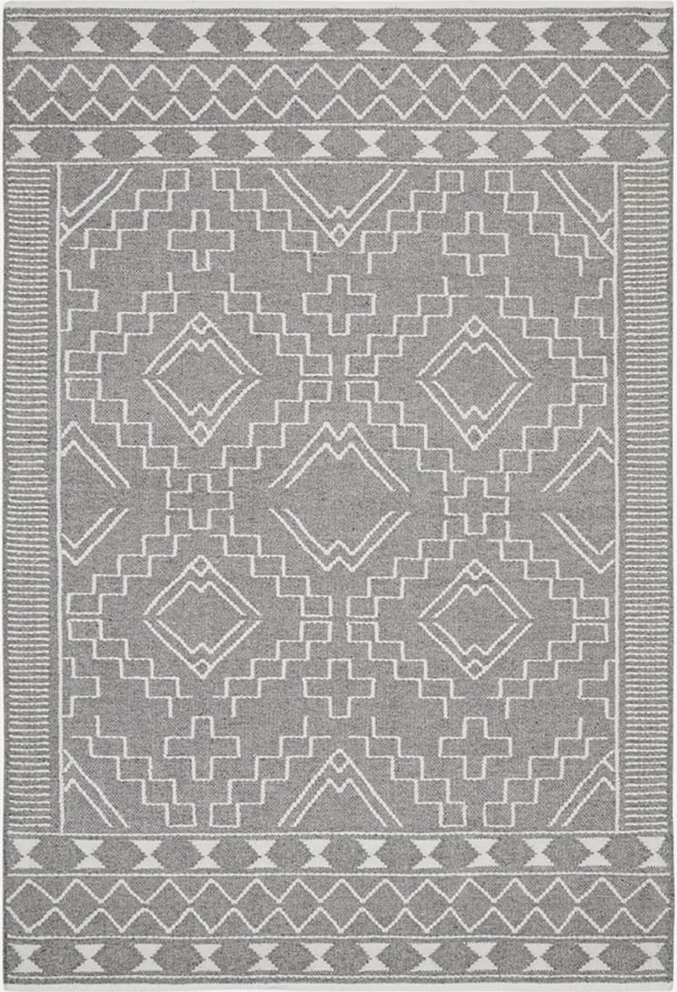 Hudson 802 Floor Rug Grey color Grey