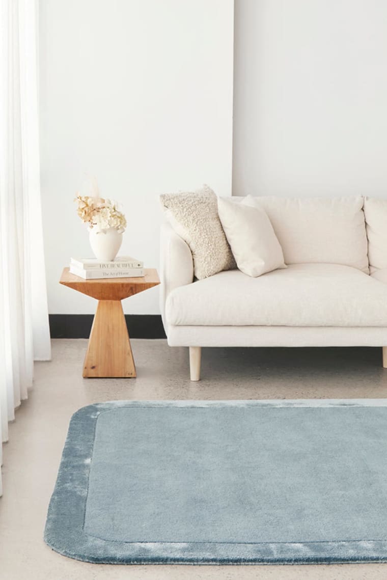 Hugo Floor Rug Blue color Blue