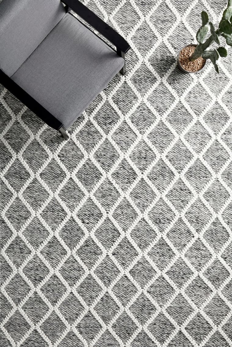 Huxley Floor Rug Grey color Grey