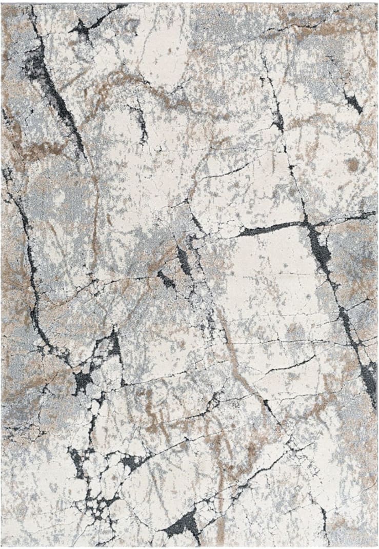 Mineral 444 Floor Rug Stone color Stone